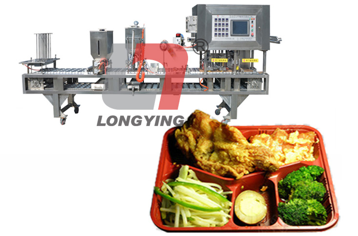 龍應(yīng)快餐盒灌裝封口機(jī)